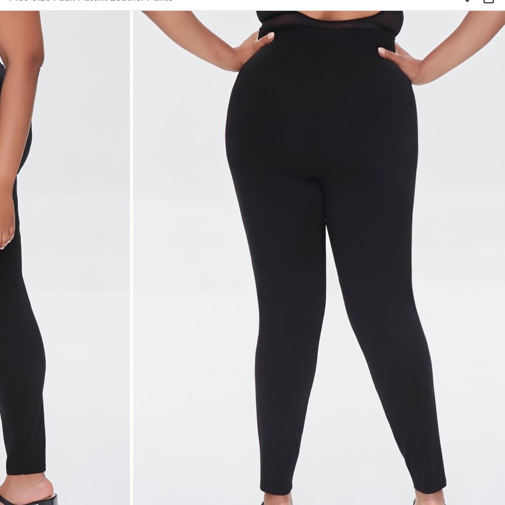 Black Leggings with Zippers - Picture 3 of 12